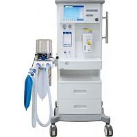 Trolley-mounted veterinary anesthesia workstation DM-6A