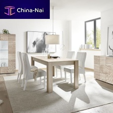 Contemporary dining table MIROwoodenrectangularextending