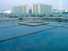 Activated sludge sewage treatment plant CAS
