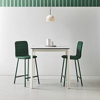 Contemporary high bar table PEPPER ceramicmetal basesquare