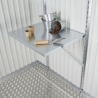 Contemporary table galvanised steelgalvanised steel baserectangular
