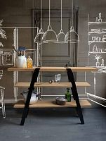 Contemporary shelf PI13woodenmetal
