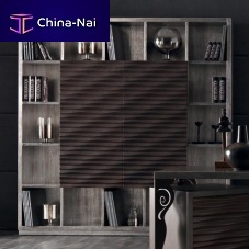 Free-standing bookcase EBONcontemporarywood veneerplywood