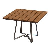 Contemporary table VILASrecycled plasticipepowder-coated steel base