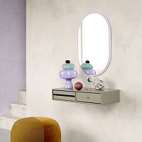 Contemporary dressing table MAKEUPlacquered MDFwall-mounted1-seat