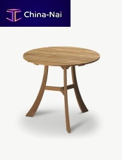 Contemporary table VENDIAteakroundgarden