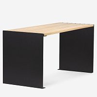 Contemporary table 148woodensteelgalvanised steel