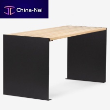 Contemporary table 148woodensteelgalvanised steel