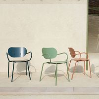 Contemporary chair lilypadoutdoorindoorpainted aluminum