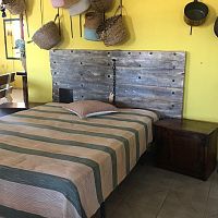 Double bed headboard CAB-04rustic stylewooden