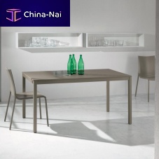 Contemporary table DIESISmetalmelaminemetal base