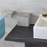 Stainless steel storage box BALNEOSconcretewith lidbathroom