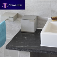 Stainless steel storage box BALNEOSconcretewith lidbathroom