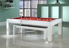 Contemporary pool table Diamondhomecommercialwalnut