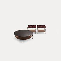 Contemporary coffee table PLANETaluminumcoppernickel