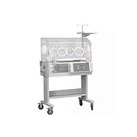 Infant incubator on casters HFBIN-3000Awith scalewith 4 operating windows