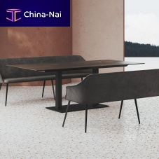 Contemporary table DADOceramicmetal baserectangular