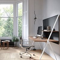 Workstation desk DELTAwall-mountedfree-standing2 person