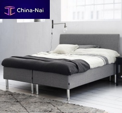 Double bed FIRST NORDICcontemporaryupholsteredwith headboard