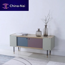 Contemporary sideboard GABRIELoakmetalmulti-color