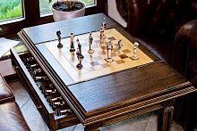 Traditional chess table homewooden