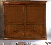 Traditional wardrobe ARMANDO oakwalnutsolid wood
