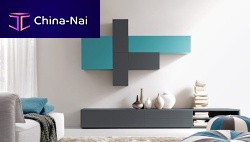 Contemporary living room wall unit CITYLIFE 45lacquered wood
