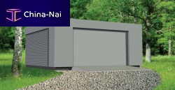 Prefab building LVGwoodengaragecontemporary