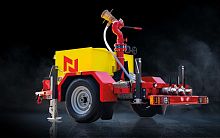 Self-tracking trailer NFFTsingle-axleself-propelledfor water tanks