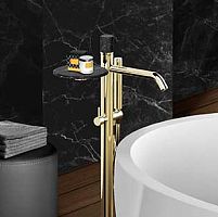 Bathtub mixer tap PO 804 CR MTLfloor-mountedchromed metalbathroom