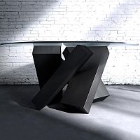Original design table MEGALITHpowder-coated steelpowder-coated steel baseround