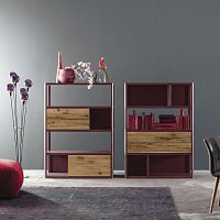 Free-standing bookcase JOLLYcontemporarylacquered wood