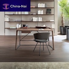Free-standing desk Scribacontemporarywood veneerwalnut