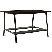 Contemporary work table Reclaminatewood veneerlinoleum