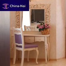 Traditional dressing table woodenwith long legs1-seat