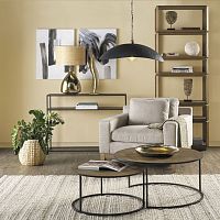 Traditional nesting tables AMELIEoakwood veneerplywood