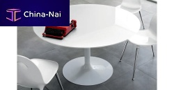 Contemporary table KALIXglassround