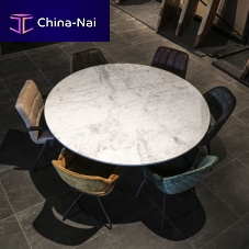 Contemporary table marblemetal baserectangular