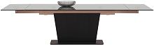 Contemporary dining table MONZAglassMDFsteel