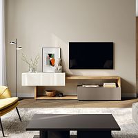 Contemporary TV cabinet PASwith drawersmelaminelacquered MDF