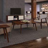 Contemporary coffee table BOURNEwalnutlaminated woodcherrywood