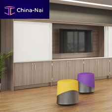 Contemporary multimedia cabinet ACIW serieswith shelvescustomwith concealed casters