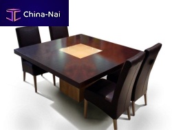 Contemporary table CAPELAoaksquare