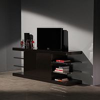 Contemporary TV cabinet Giullarewith shelves2-doorhandmade
