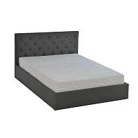 Double bed CIPRIAINItraditionalwith tufted headboardwith storage