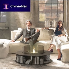 Contemporary coffee table Zero Tpowder-coated steelsteel baseround