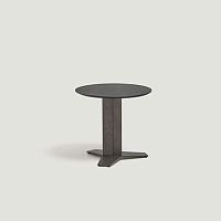 Contemporary coffee table TRISTARoaklaminated woodaluminum base