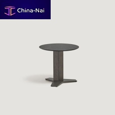 Contemporary coffee table TRISTARoaklaminated woodaluminum base