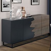 Contemporary sideboard KALIsolid woodMDFmetal