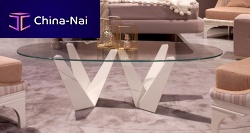 Contemporary coffee table KLEEwoodcrystalmarble